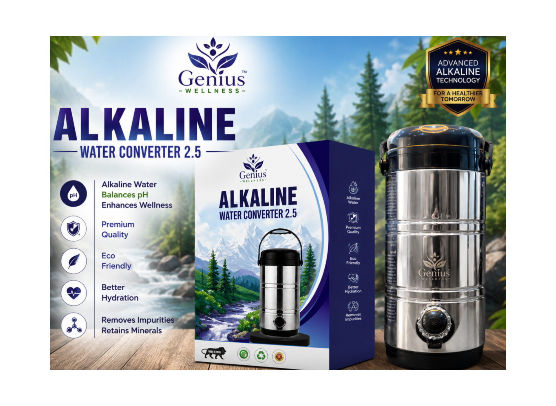 ALKALINE WATER CAMPER (5 Ltr.)